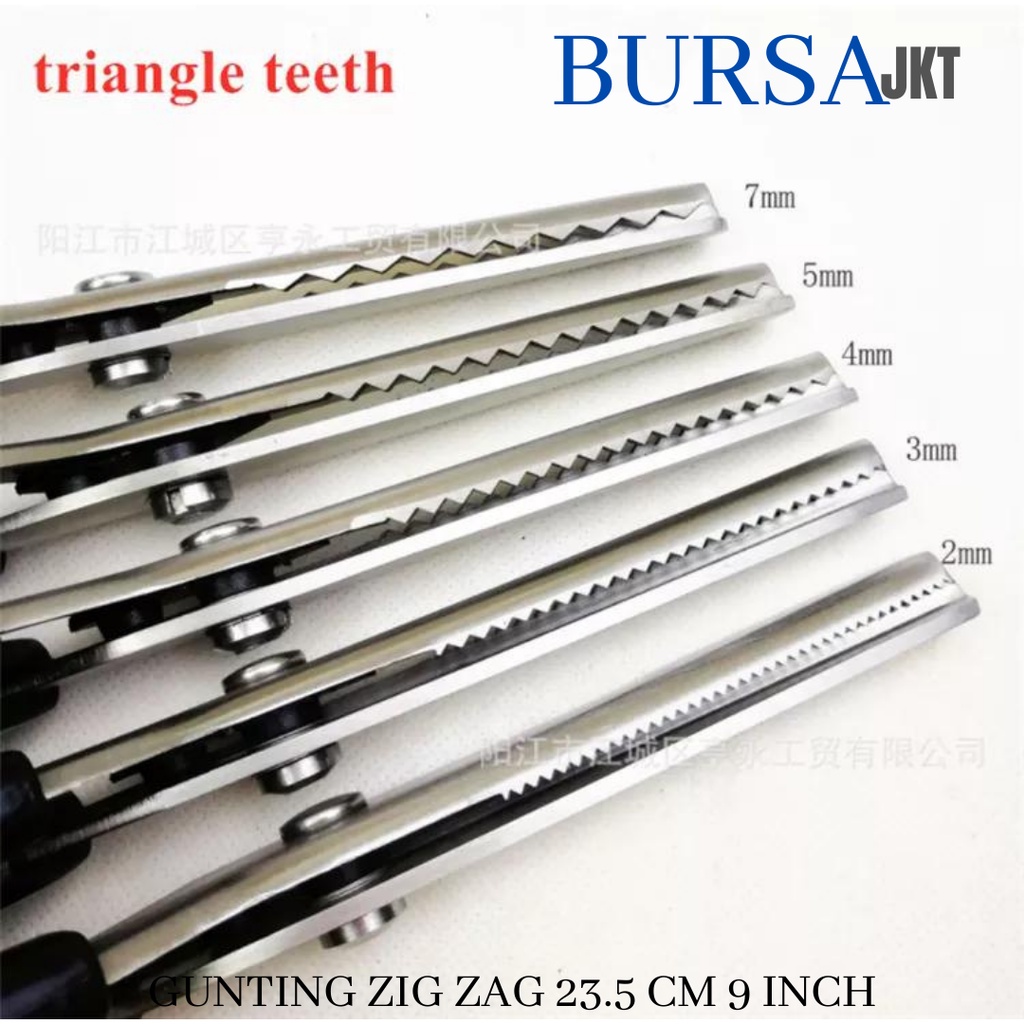 GUNTING ZIGZAG GERIGI GELOMBANG STAINLESS STEEL