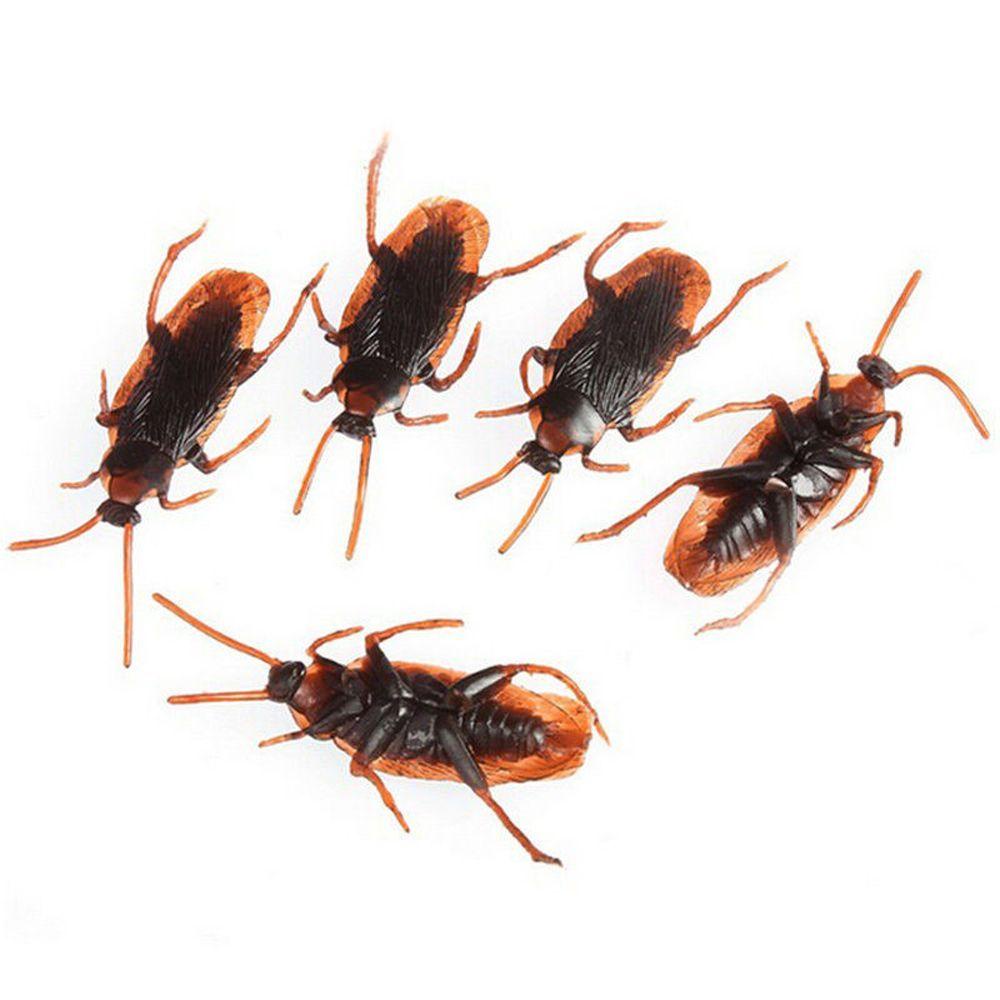 [Elegan] Kecoak Palsu 10PCs Fantastis Lucu Prank Mainan Model Spesial Manusia Hidup Blackbeetle