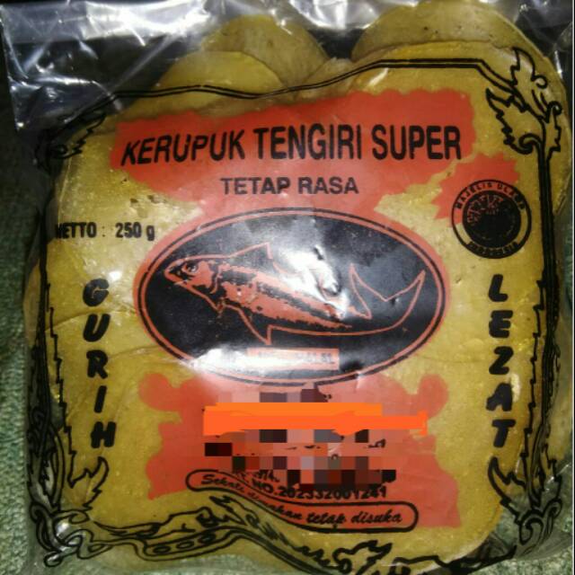 

Kerupuk tengiri asli Jepara 1 kg harga 35.000 ; 1 kg dapat 4 bungkus ; 1 bungkus berat 250gram