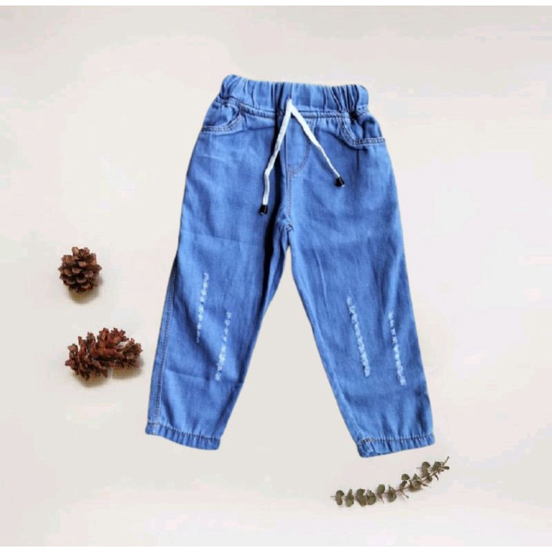 CELANA PANJANG ANAK SOFT JEANS RIPPED CHINOS PREMIUM MURAH BAGUS KEREN LEMBUT