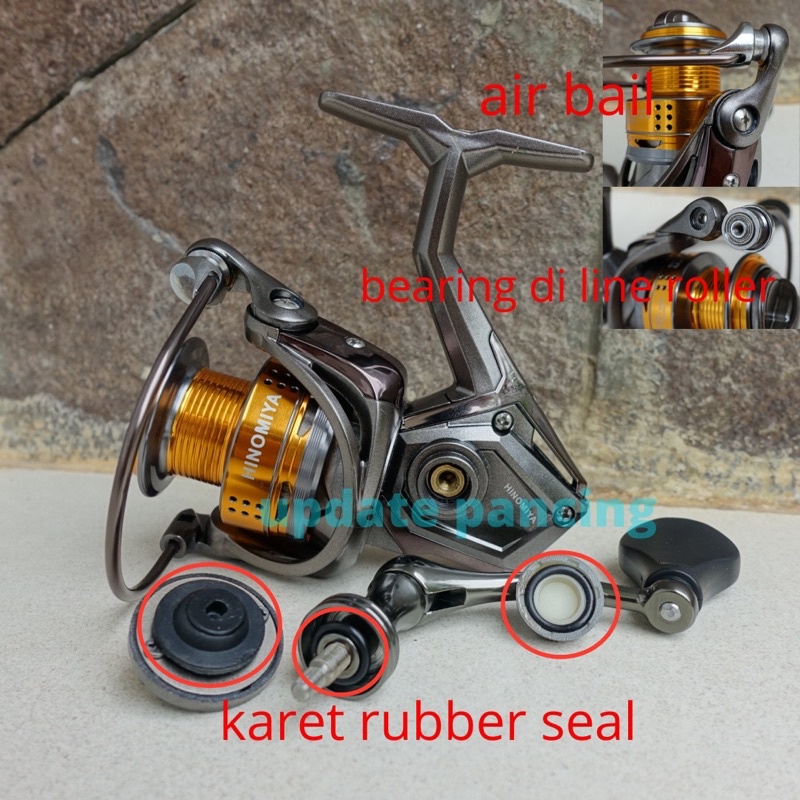 Reel pancing HINOMIYA UNICORN / power handle / bearing di line roller / 1000