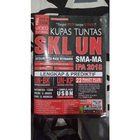 

Buku Kupas Tuntas SKL UN SMA IPA 2018