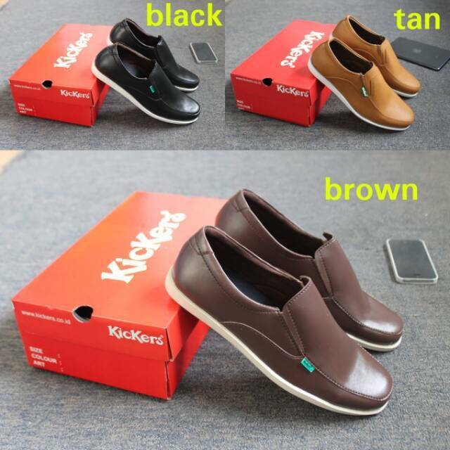 Sepatu Kickers Casual Formal Santai Kantor Kuliah Kerja Dinas Pantofel Vantopel PDH PDL Dishub Polri