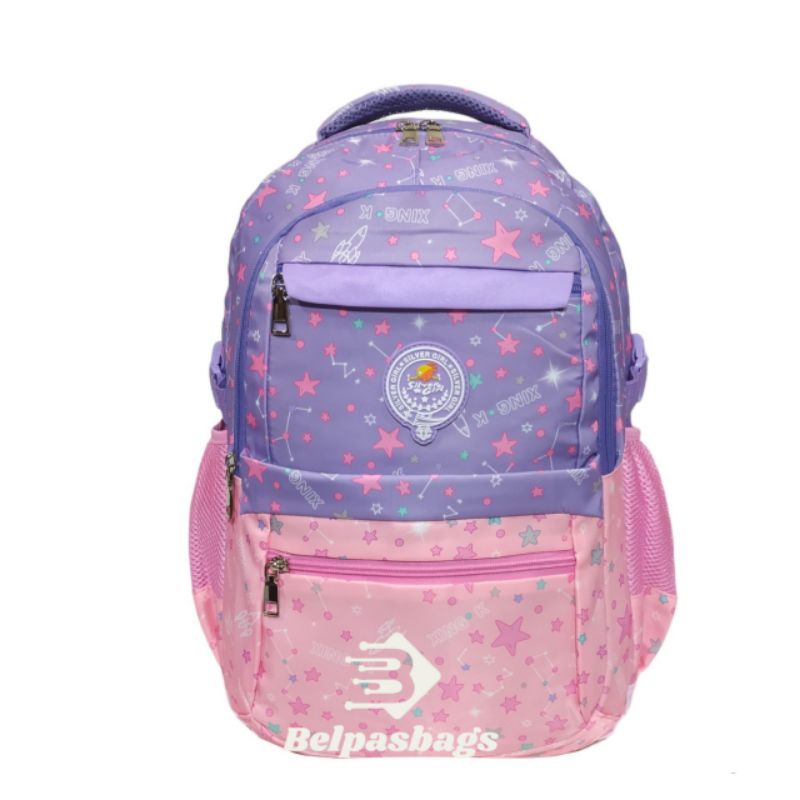 Tas sekolah anak perempuan tas ransel import silver girl by alto 71195E