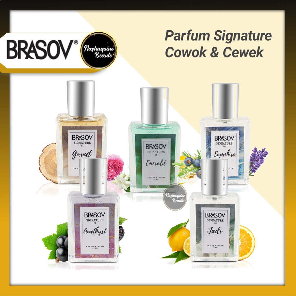 BRASOV EDP Parfum Signature 35ml - Parfum Spray Cewek Cowok - 12 Wangi