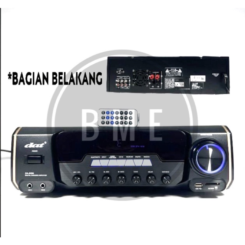 Power Amplifier Karaoke DAT DA 806 Bluetooth Usb Original DAT DA806
