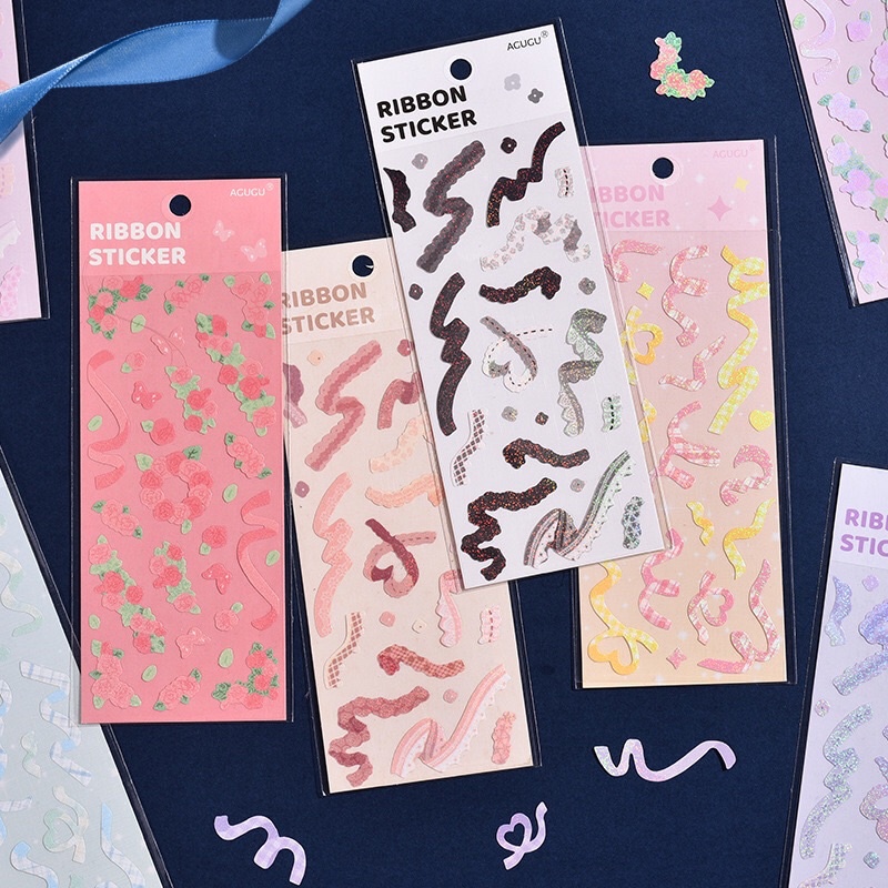 

Ribbon stiker/ribbon stiker lucu korea
