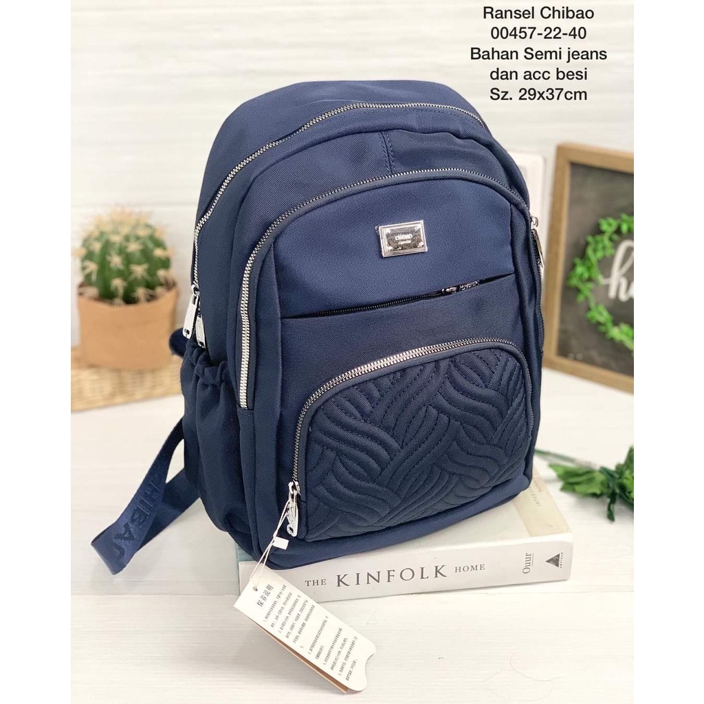 Chibao Ransel 00457-22 Size 36x12x26 cm. Tas Ransel Chibao Import Tas Wanita Tas Ransel Wanita Import Tas Chibao ORI BEST SELLER TERBARU.!!!!