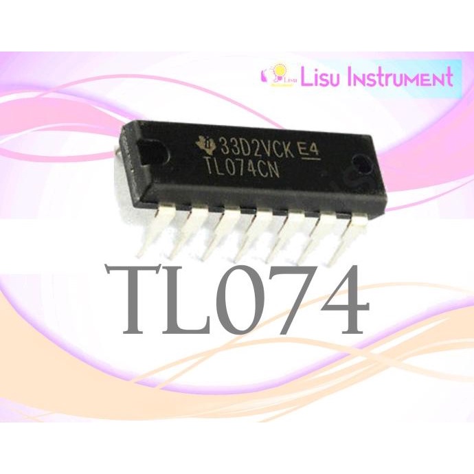 Jual TL074CN TL074 Quad Low-Noise JFET Operational Amplifier PDIP-14 ...