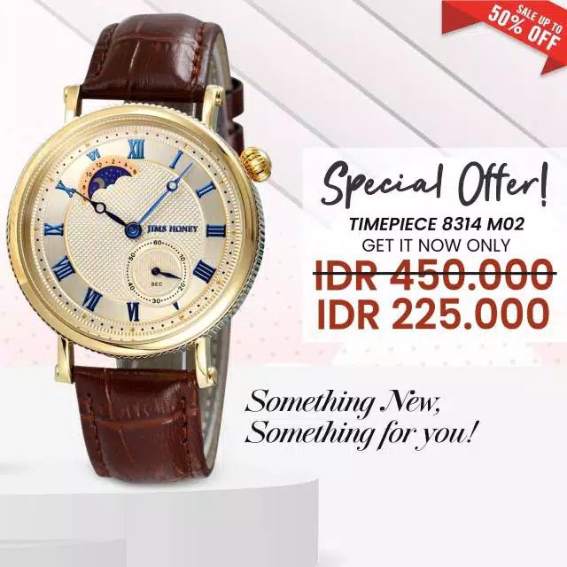 JAM TANGAN COWOK JIMS HONEY KODE 8314