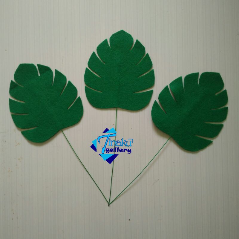 Daun Monstera Flanel / bunga flanel / daun flanel / daun bunga / Flanel Leaf