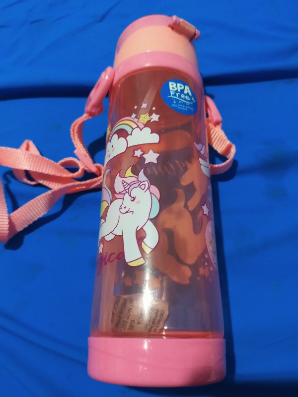 New !! Botol Minum Karakter Anak Klip Water Bottle Sekolah Lol/ponny/captain America/batman Npc600