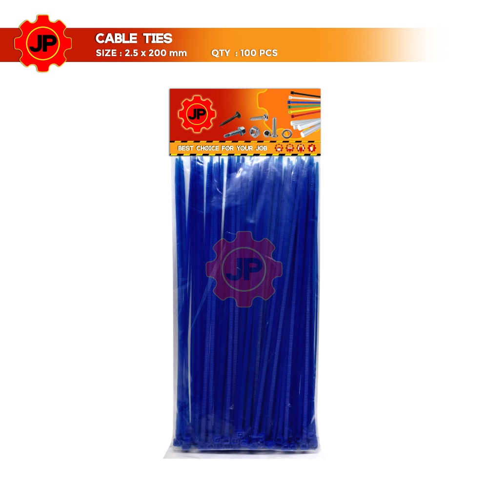 KABEL TIES 2.5 x 200 MM BIRU - PENGIKAT KABEL TIS - CABLE TIE 100 PCS