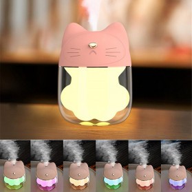 FreeOn Humidifier Pelembab Udara Aromatherapy Cat Claw Cup Design 120ml - K-H161 - Pink