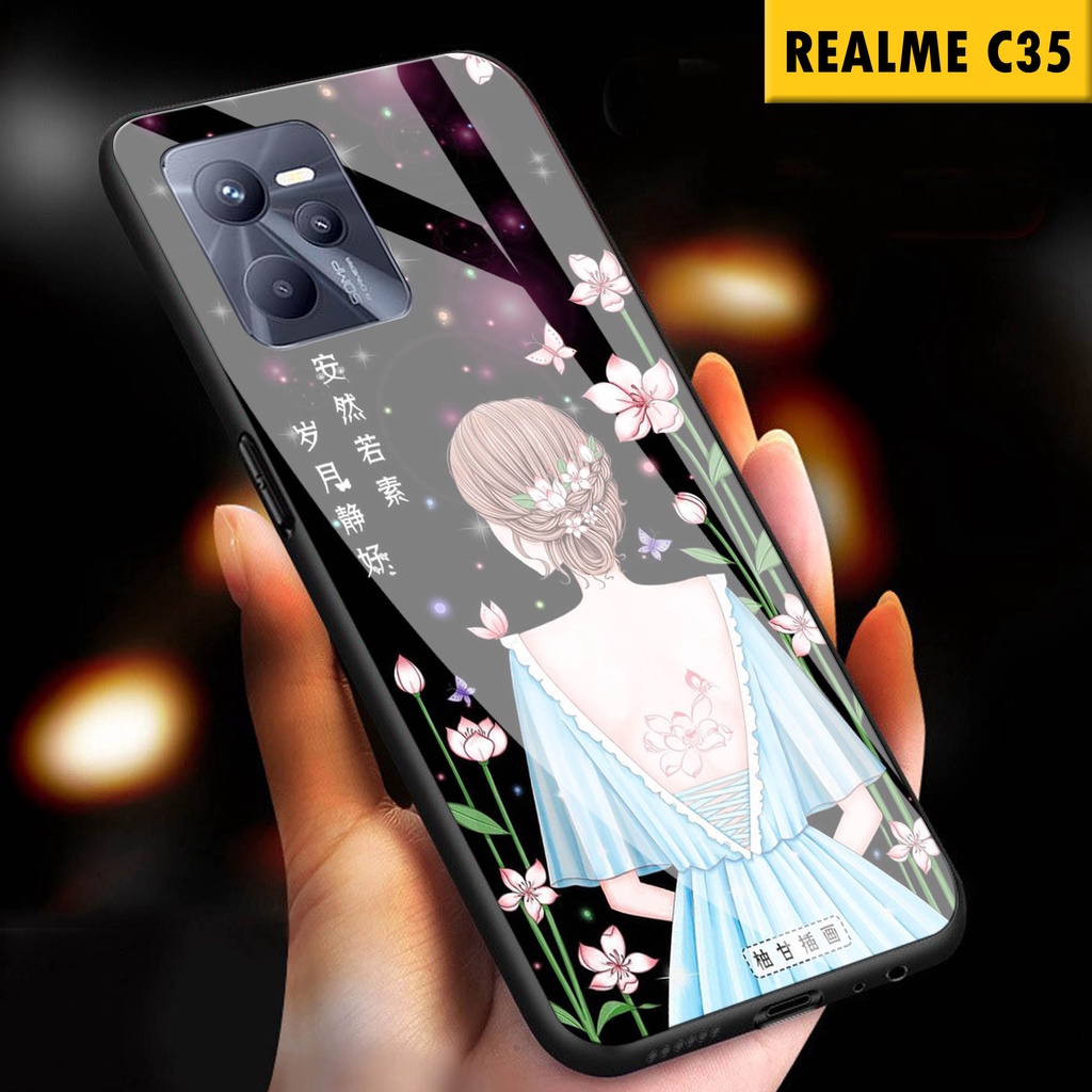 [A02] Case Realme C35 / Softcase Kaca Kilau Realme C35 / Casing Handphone Realme C35 / Case Realme C