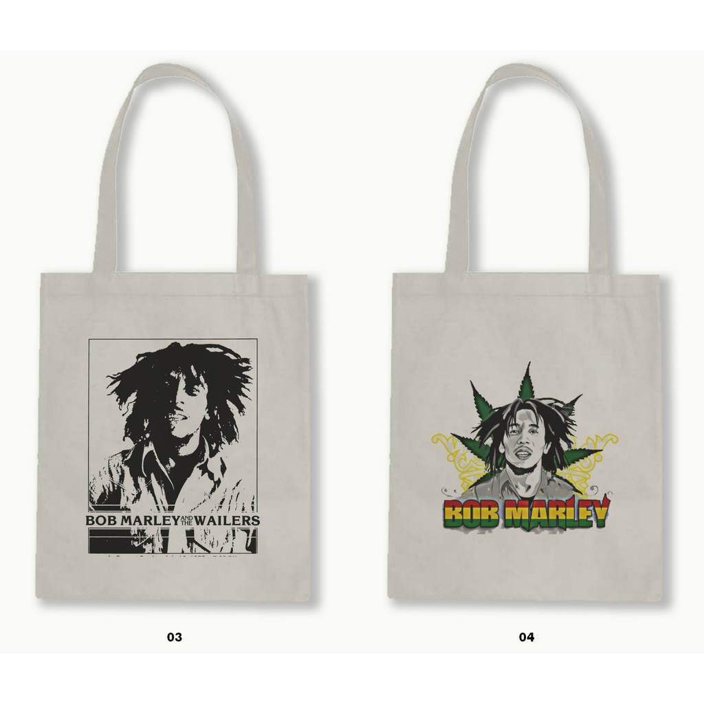 TOTE BAG BLACU 30X40 - BOB MARLEY