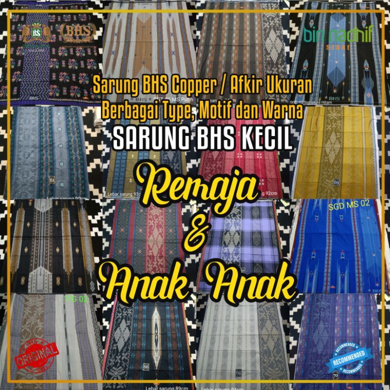 [Ready Stock] SARUNG anak BHS kecil Anak Remaja AFKIR Kecil COPPER ROYAL SIGNATURE DAN MASTERPIECE S