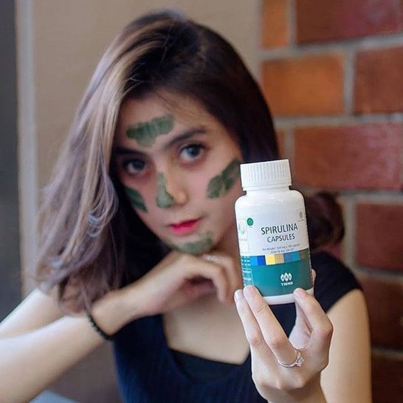 [ORIGINAL] MASKER SPIRULINA TIENS 100% ANTI JERAWAT