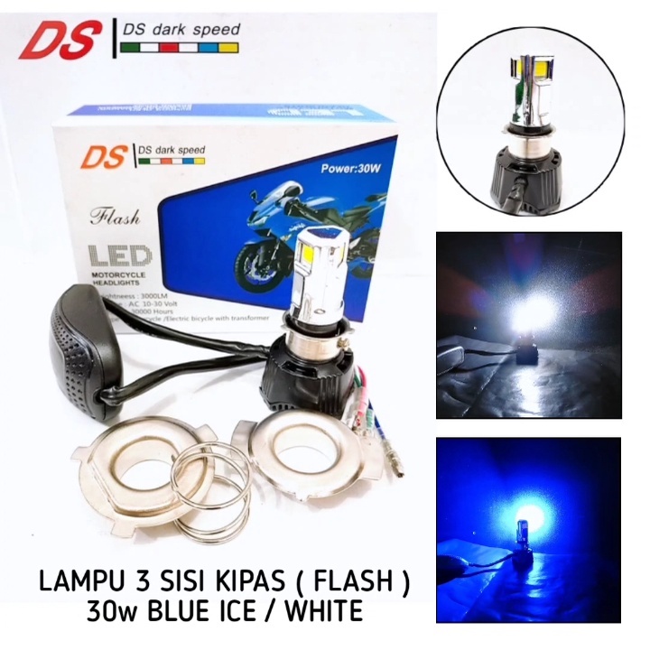 Lampu Led Depan 6 Sisi M02E AC DC &amp; 3 Sisi M02D AC DC dark speed