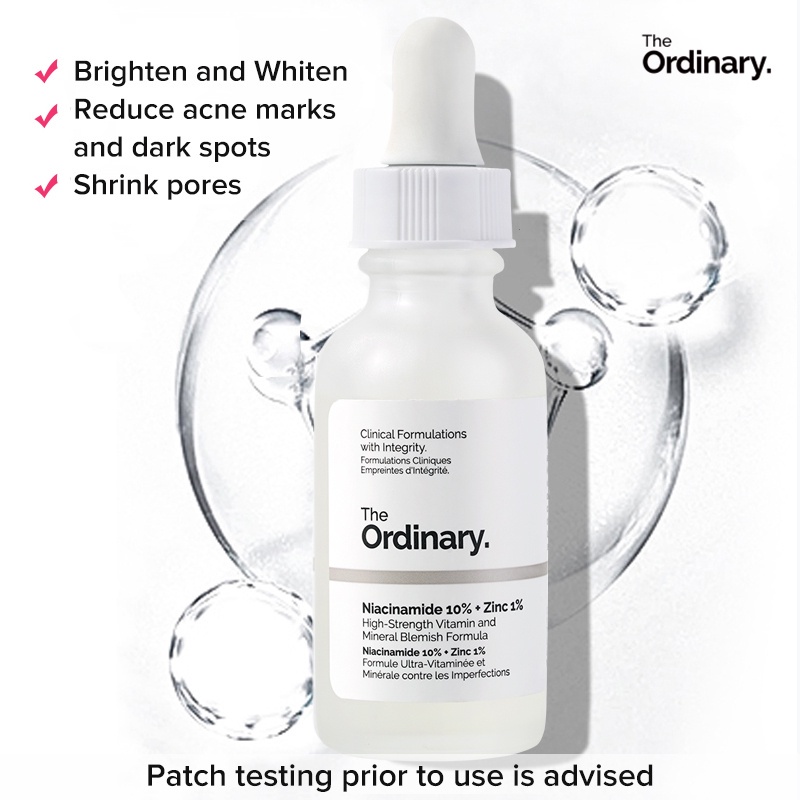 THE ORDINARY - Niacinamide 10% + Zinc 1% 30mL Acne Scars/ Bekas Jerawat