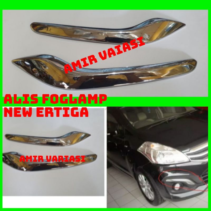 Cover list rig foglamp New Ertiga 2016 alis foglamp chrome
