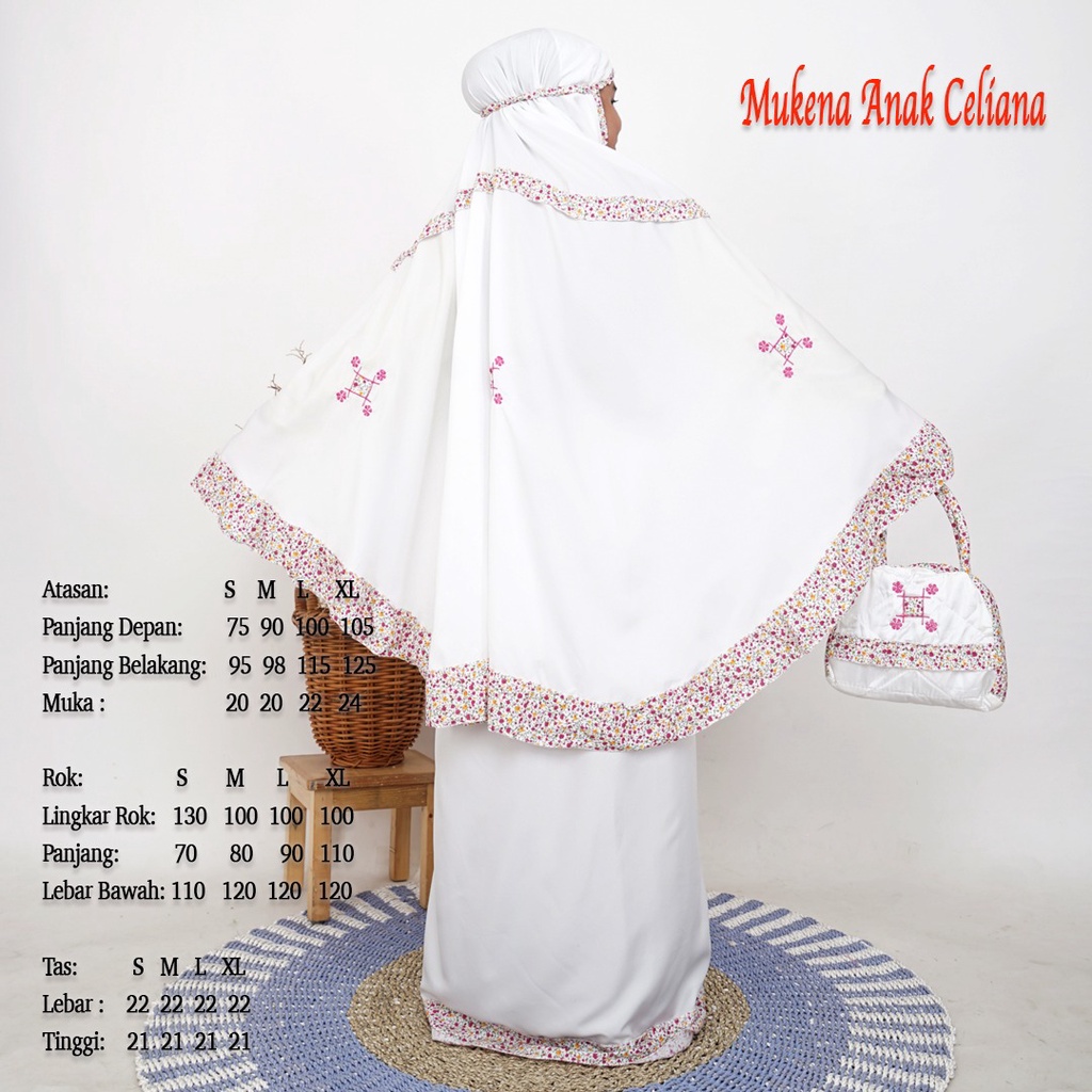 mukena anak katun rempel amanah best seller