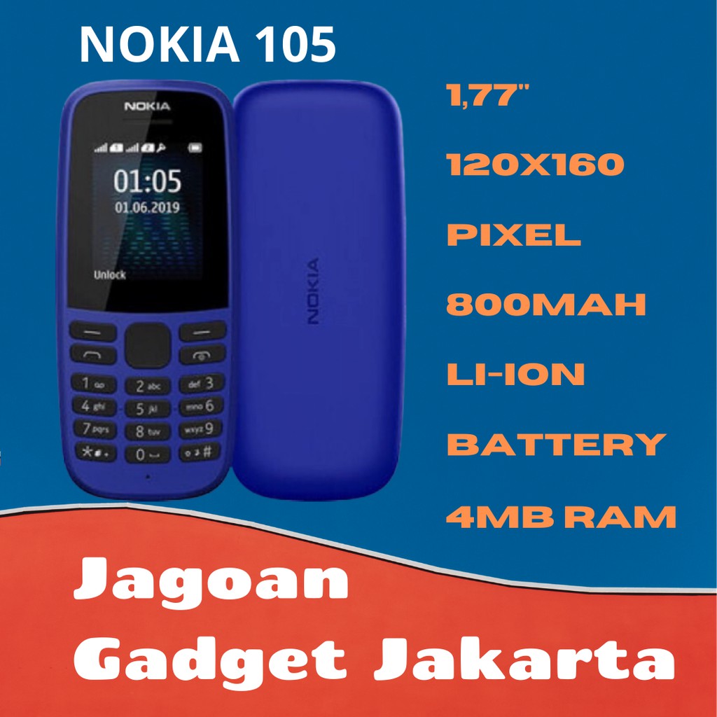 Hp Nokia 105 Handphone Baru Original Garansi Resmi