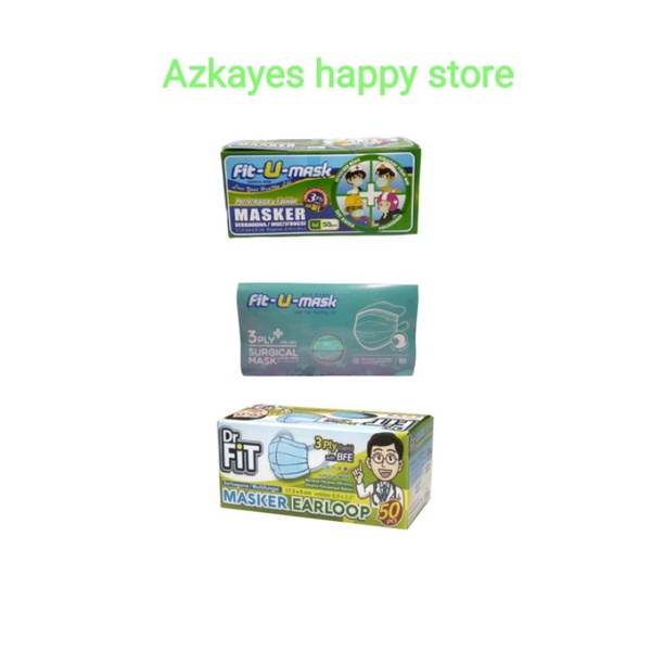 Masker Dr Fit. Masker Fit-u mask Dan Masker Fit u hijab 50s