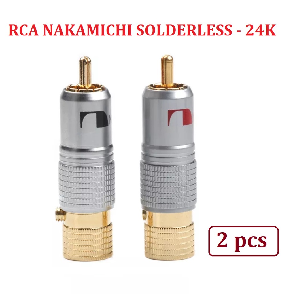 RCA Nakamichi 24 K Lapis Emas Solderless With Screw