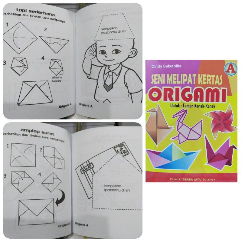 Buku Seni Melipat Kertas Origami - SERBA JAYA