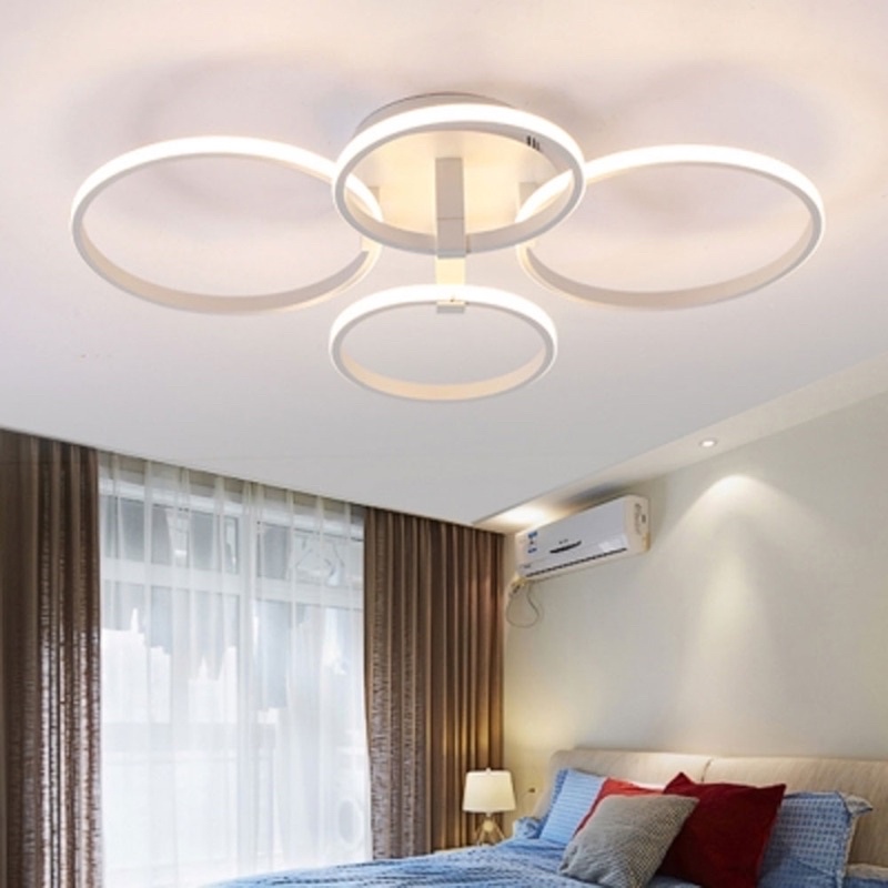 Lampu LED Plafon Kamar Tidur Ruang Tamu Modern Ceiling Light 4 Ring