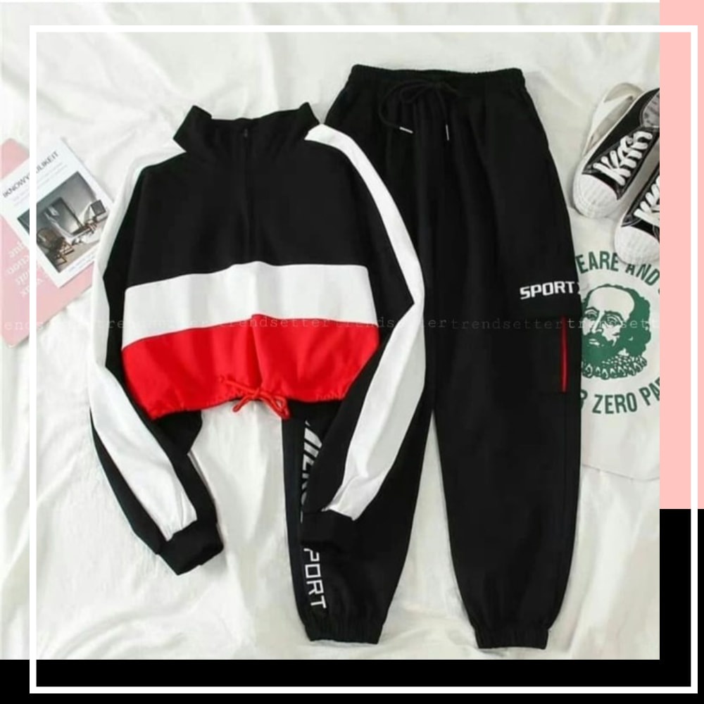 Tshirt Baju Senam ADS2906 002 New Aerobik Gym Fitness Gowes Baju Olah Raga Wanita Hijab Setelan Ba