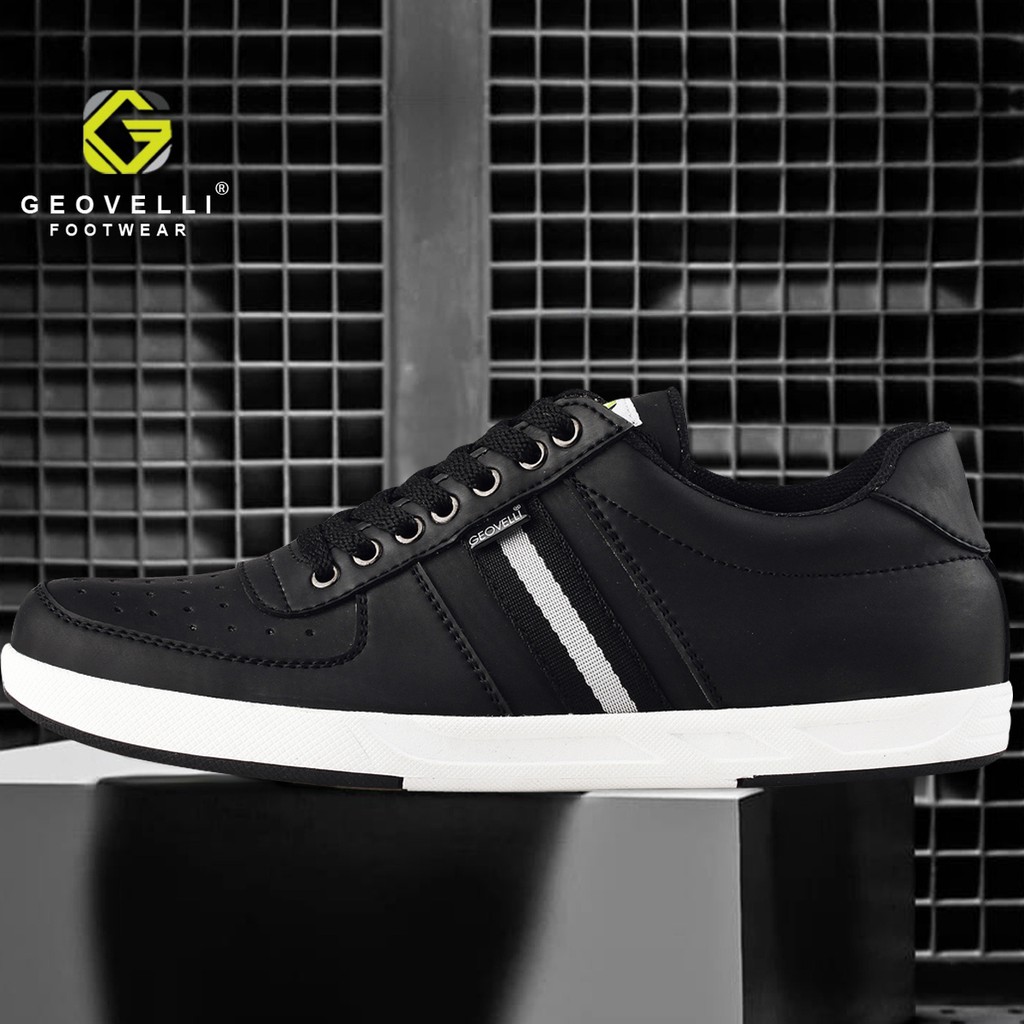 Sepatu Sneaker Putih Pria Sepatu Sneakers Terbaru Brand Geovelli Untuk Sekolah Kuliah Kerja Warna Putih G-3100-3