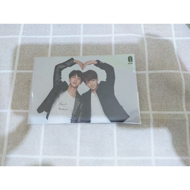Postcard pc armypedia jinkook jungkook jin bts