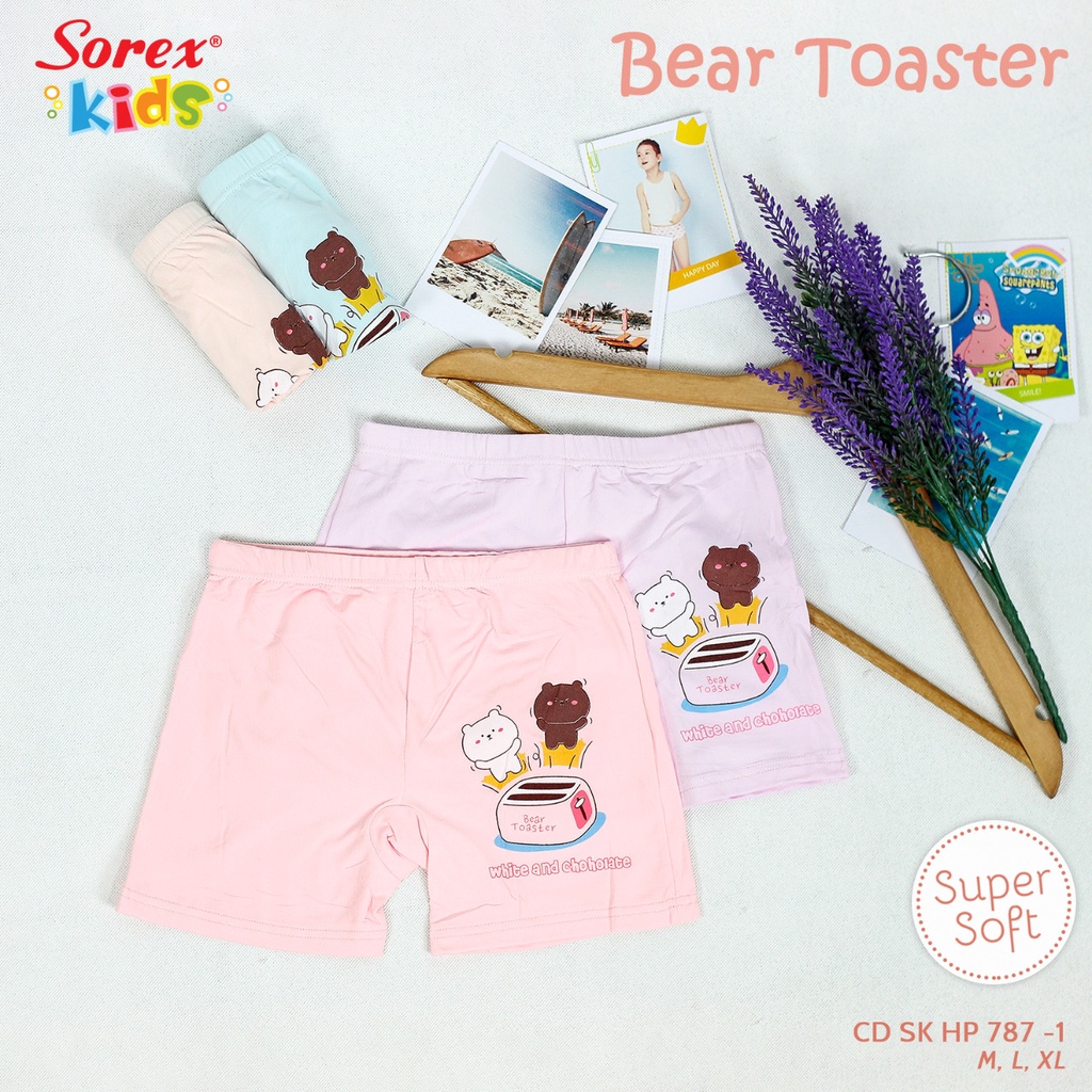 Sorex Celana Dalam Anak Perempuan Kids Girl - MA 501 ; 502 ; 503 ; HP 787 - Boxer Super Soft