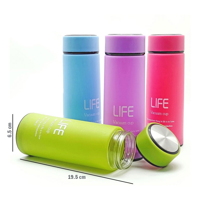 Botol Minum Kaca Life 450 ML / Botol Kaca Life [PM]