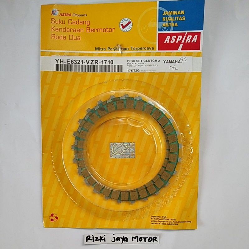 Kampas kopling vega zr gigi kecil Aspira