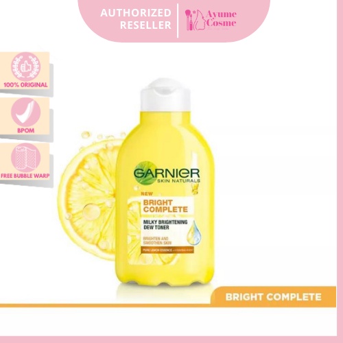 AYUME || Garnier Bright Complete Milky Brightening Toner Cleanser Skincare - 150 ml (Light complete)