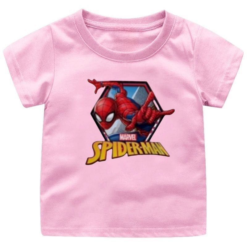 KAOS ANAK (SPIDERMAN) CEWEK-COWOK 1-12TAHUN FASHION ANAK TERBARU