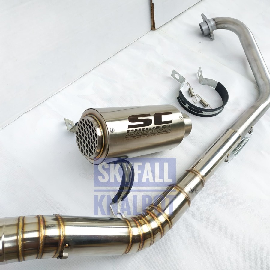 Knalpot Racing SC Jaring Vixion R15 Xabre MT15 GSX FU SONIC MX XSR 155
