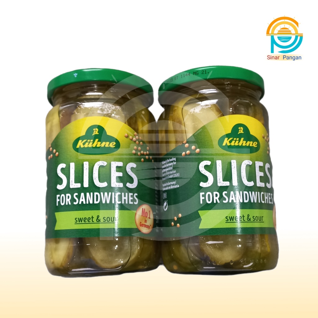 

KUHNE - Gherkins Slices Sandwiches / Acar Timun Khas Jerman 330 gr
