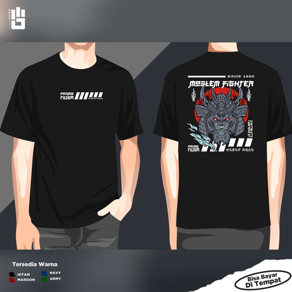 Jual Original Design Kaos Santri Pagar Nusa Terbaru Keren Simple Moslem