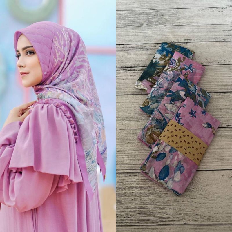 jilbab segi empat / voal / jilbab segi empat premium / voal premium / jilbab motif / segi empat moti
