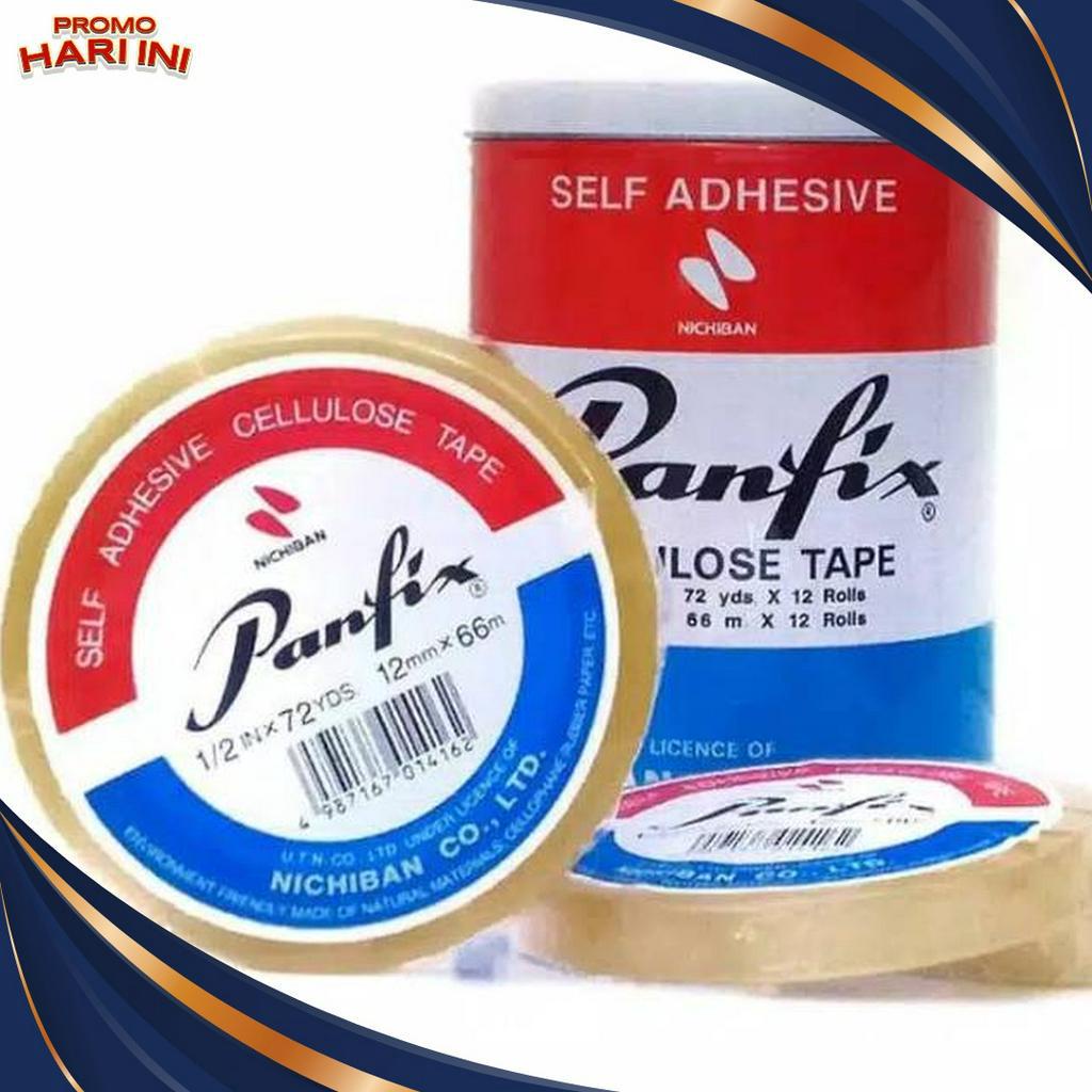 

HARGA GROSIR Selotip Panfix 12 x 72 Yards Self Adhesive Cellulose Tape