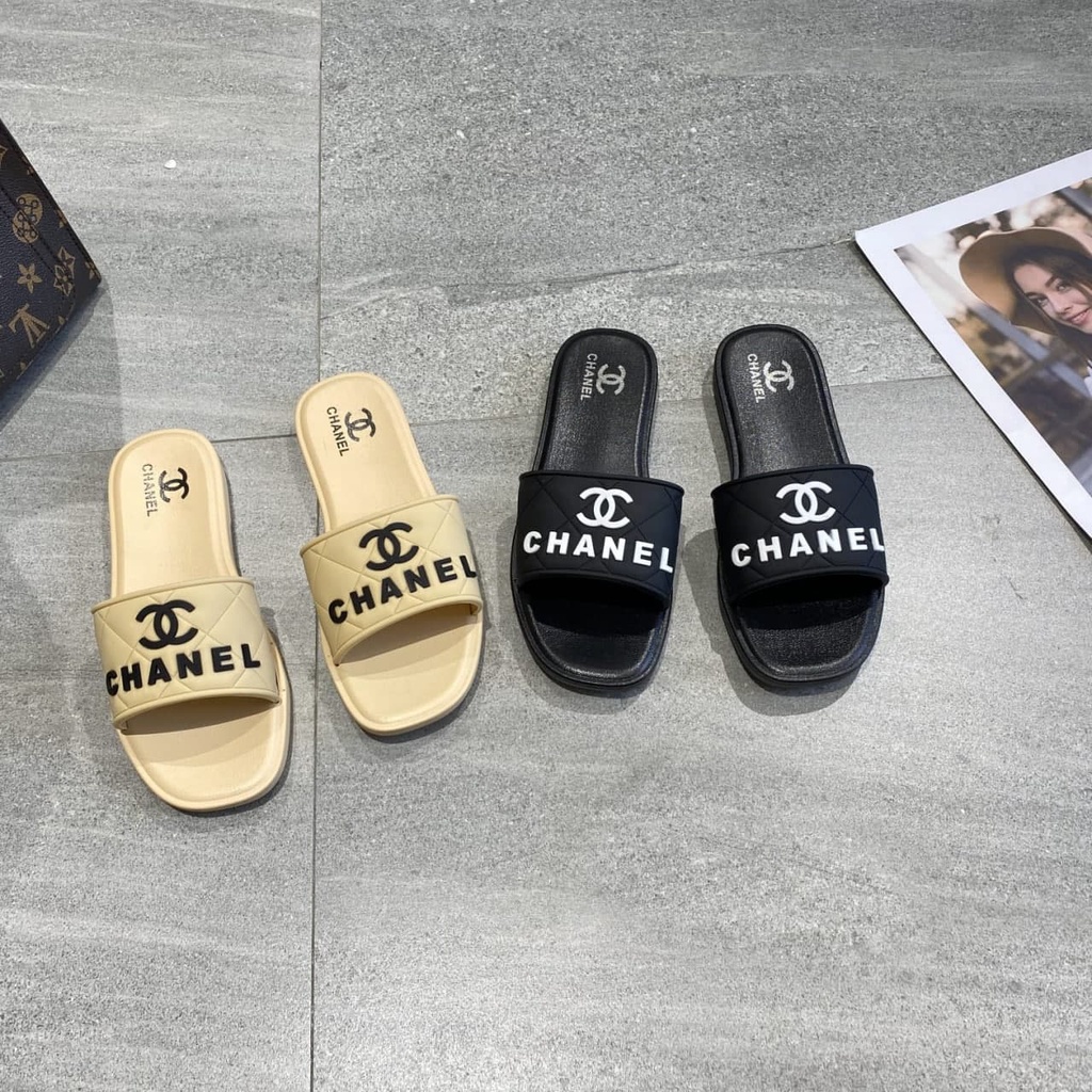 AGI10001 sandal selop wanita import fashion kekinian produk imitasi kualitas super slip on model terbaru cod ready jakarta