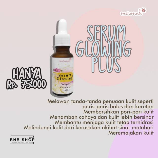 Promo Meronah Cream + Serum glowing