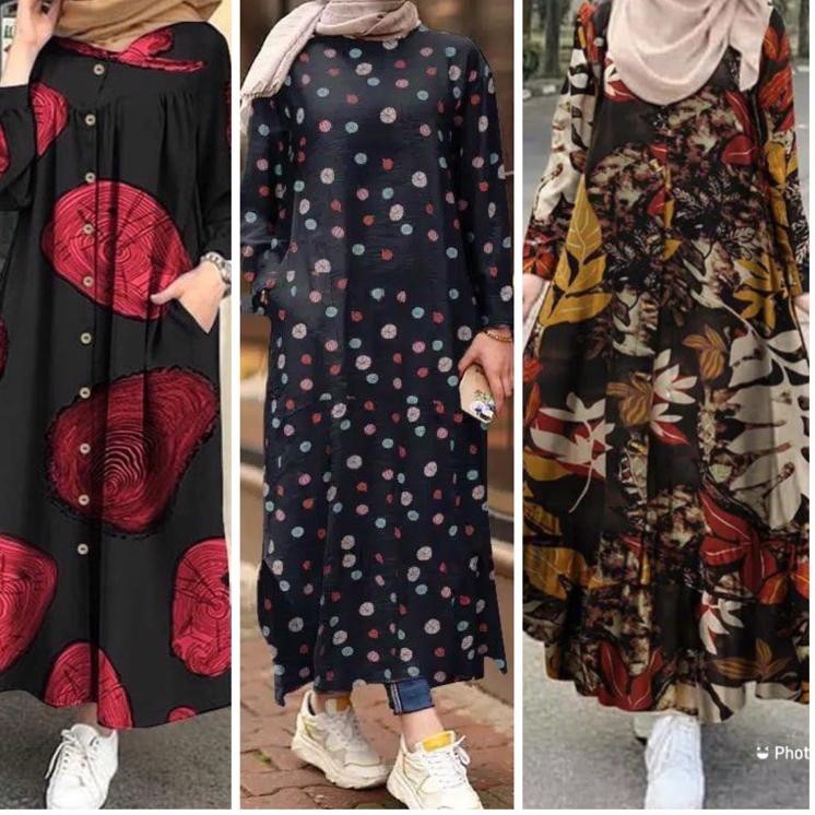 4.4 Extra Bonus ZANZEA DRESS MOTIF//GAMIS TERLARIS//DRESS MOTIF ,.