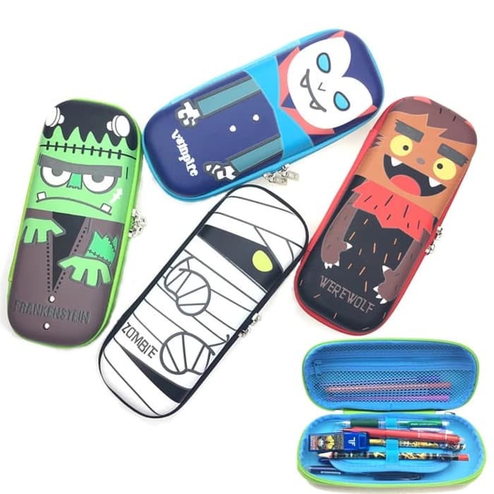 

MNB148 Kotak pensil dan alat tulis Smiggle EVA Hardcase MONSTERS