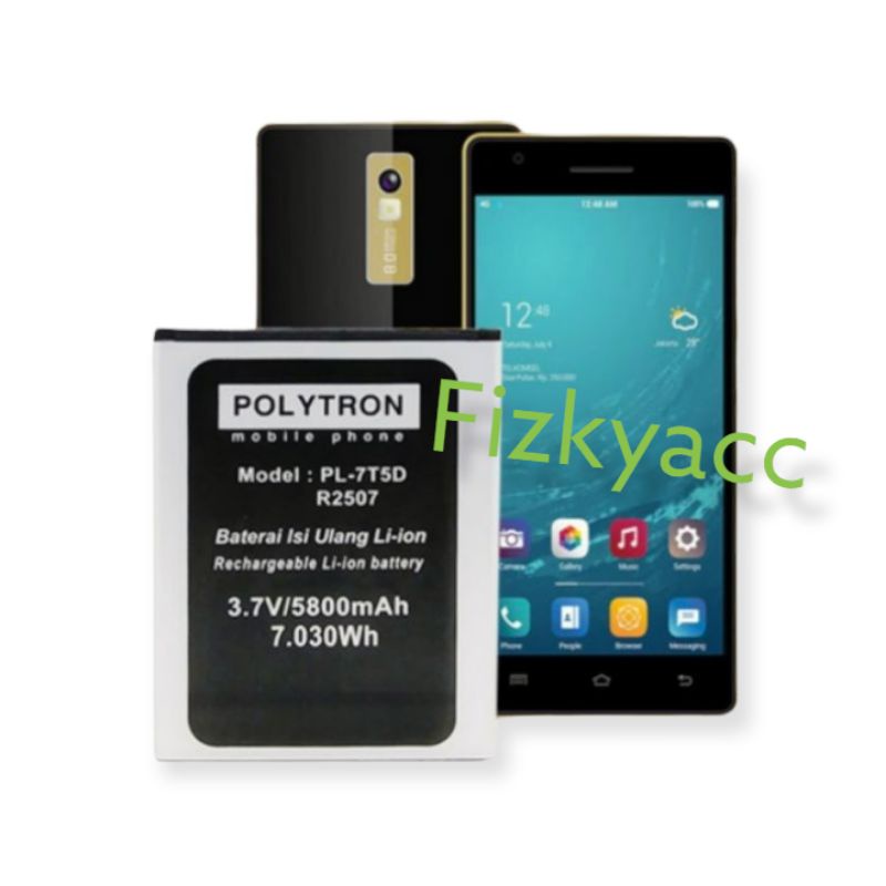 Baterai Polytron Rocket T3 R2507 Batre Hp Politron T 3 Batu Batrai Roket R 2507 PL-7T5D