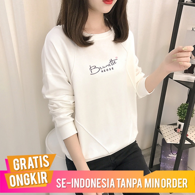 Baju Kaos Cewek Import Kapas 2021 Wholesale Tipis Hooes UK Besar  Montok Gas Wanita Top Lenga